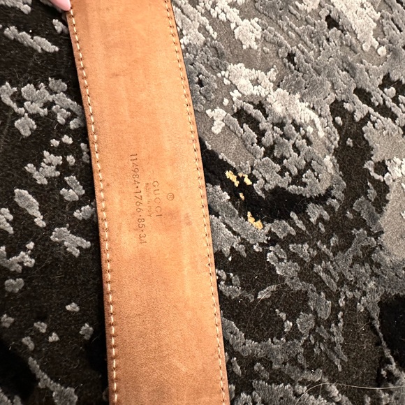 Gucci Leather Belt with Double G silver Shiny Buckle - Picture 2 of 6